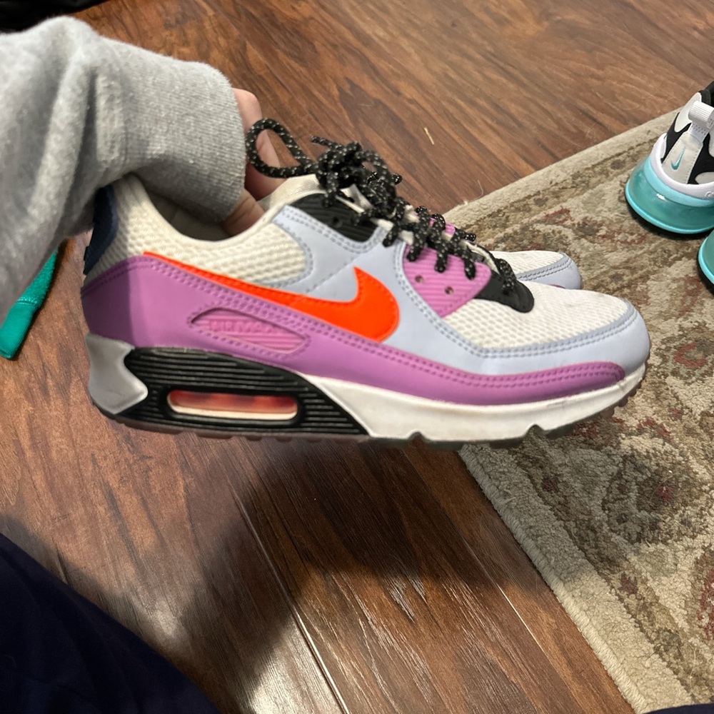 Nike Air Max Sneakers - Purple and Orange